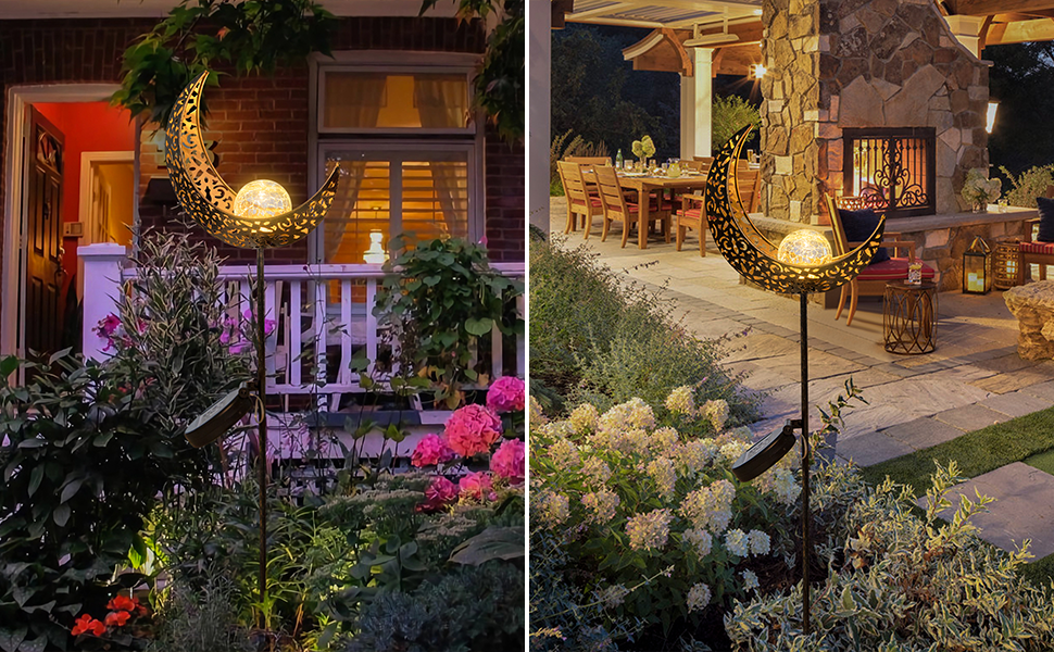 moon solar garden lights plant gifts