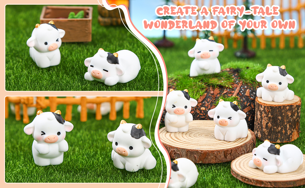 Cute Cows Fairy Garden